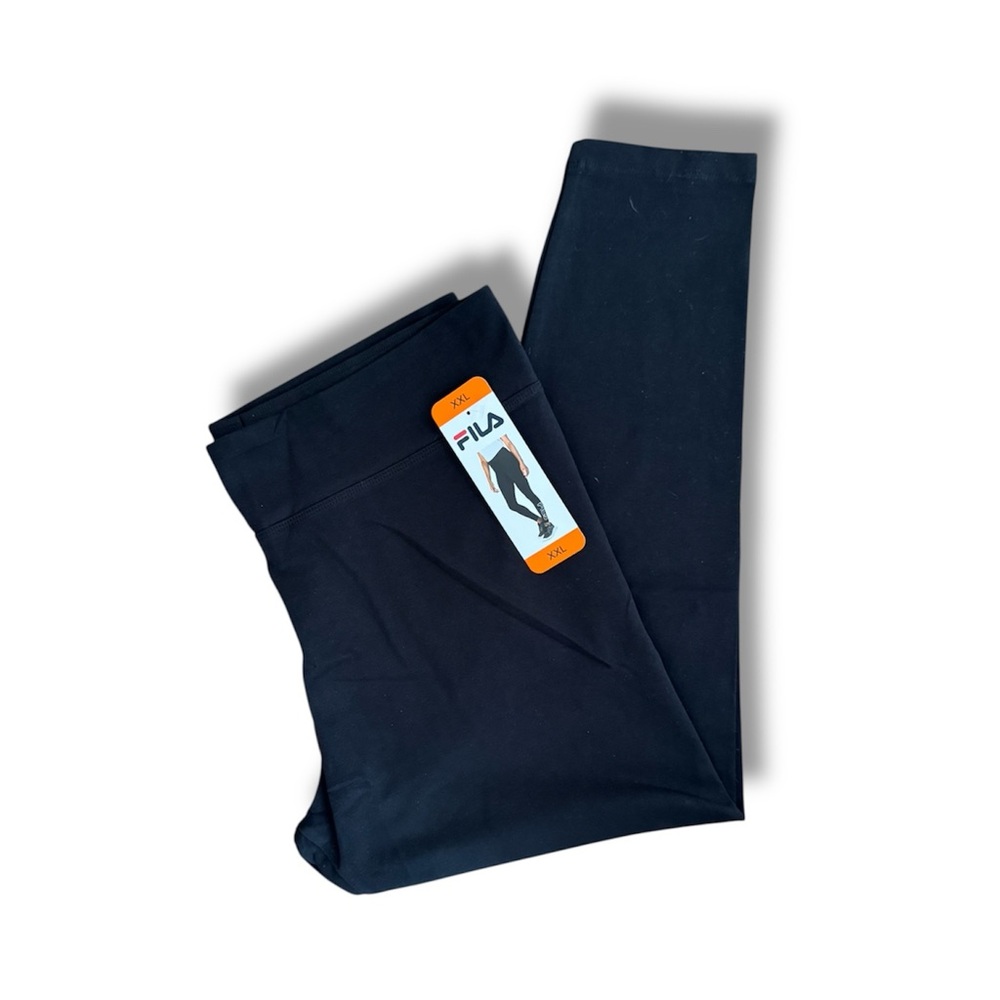 Fila Womens XXL High Waist Leggings Logo Print